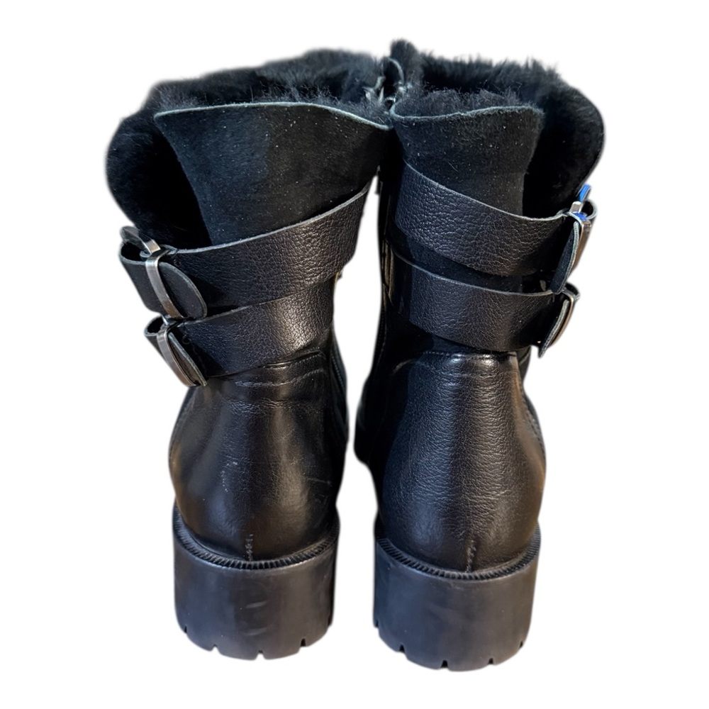 Napoleoni Leather Suede Ankle Bootie’s with Buckle Details Women’s Size 7.5/8 - Picture 2 of 9
